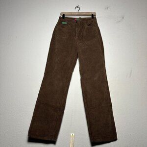 Empyre Corduroy Pant Women 4 Brown Prep Street Y2K Indie Minimal Straight Fit
